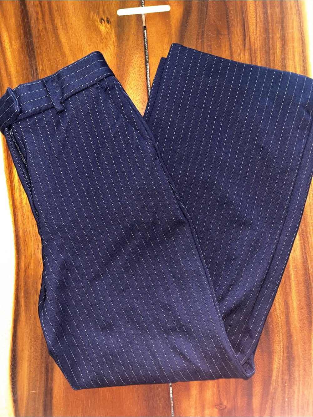 Jones & Co Navy Pinstripe Dress Pants